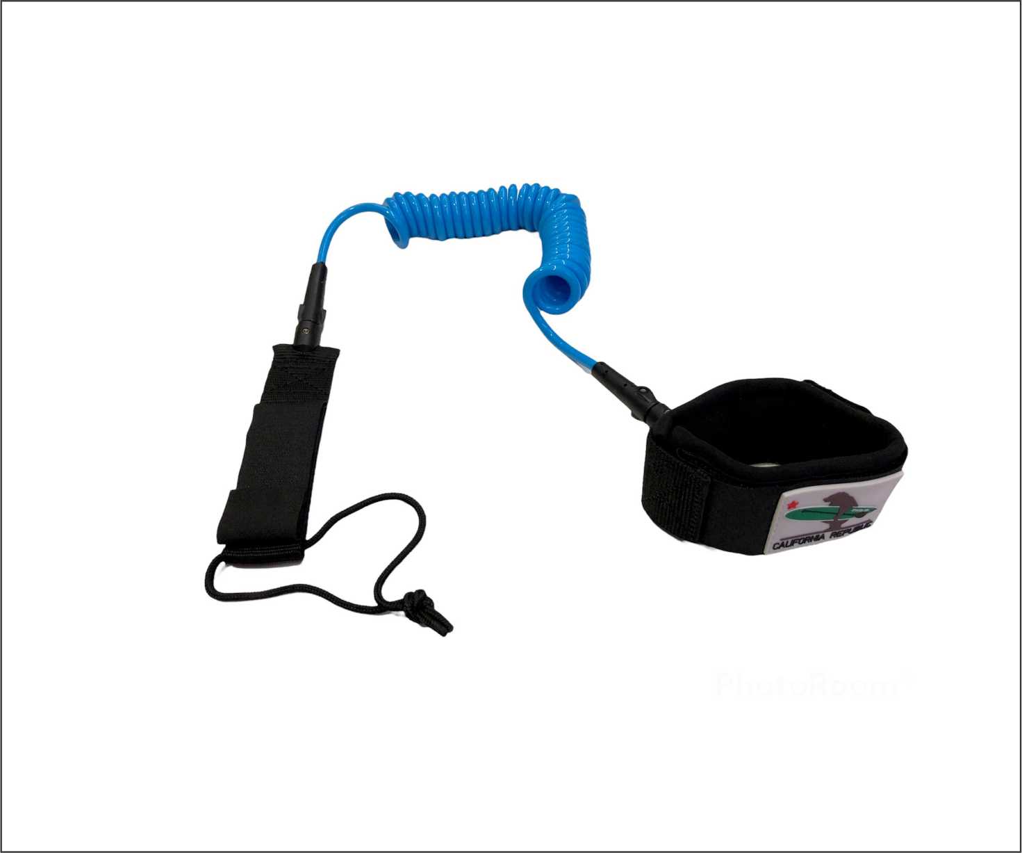 leash coil azul leash stand up